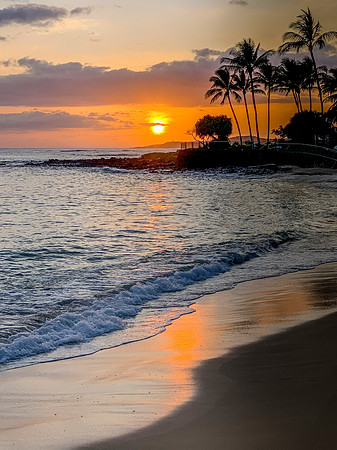 Poipu Beach Sunset